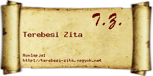 Terebesi Zita névjegykártya